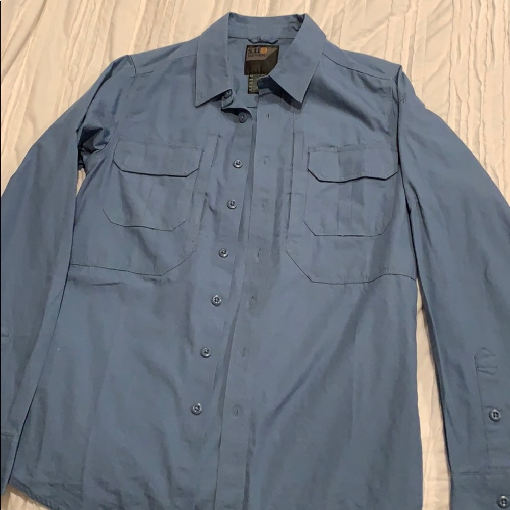 Men’s 5.11 Tactical Expedition Shirt, Sz XS, Blue